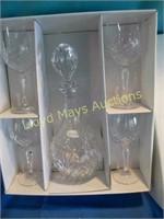 Block Czech Lead Crystal Wine Set In Box