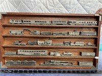 Full Display of Railroad Cars, Pewter