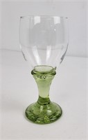 Fire & Light Recycled Glass Olive Wine Goblet