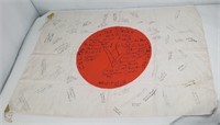 WWII USMC Captured Japanese Meatball Flag