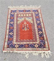 Antique Anatolian Turkish Prayer Rug 35" by 60"