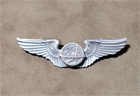 WW2 Sterling Silver Navigator Pilot Wings 3"