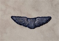WW2 US Army Air Corps Bullion Pilot Wings CBI