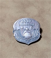 Korean War USAF Pararescue Sterling Silver Badge