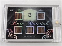 6/7 2017 Leaf Pearl Rare Materials Babe Ruth