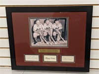 Enos Slaughter Stan Musial Terry Moore Signed