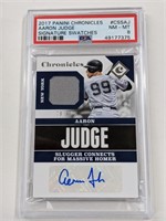 2017 Chronicles Aaron Judge Signed RC /99 PSA 8