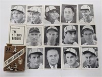 1941 W573 The St Louis Browns Team Issue Card Set