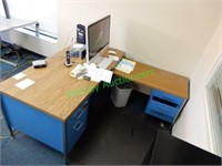 Blue Desk H29"xW60"xD30"
