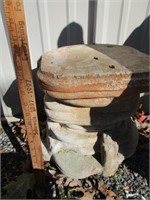Concrete Rock Look Plant Stand - Pick up only