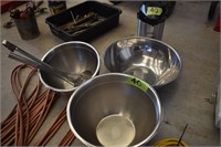 Stainless Steel mixing bowls-8 qt & Larger
