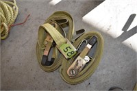 2-27' 3" wide ratchet straps