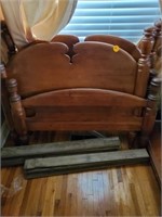 PAIR OF MAPLE TWIN BEDS