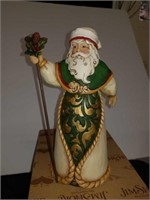 Jim Shore Heartwood Creek Green/Ivory/Gold Santa