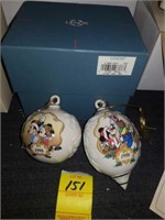Lenox -Disney ornaments Mickey, Minnie