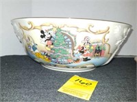 Lenox Disney Christmas Bowl, Mickey Mouse