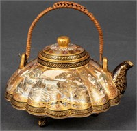 Japanese Satsuma Porcelain Miniature Teapot
