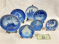 Vintage Porcelain Denmark Plate Collection