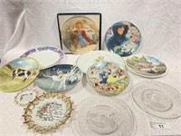 Collection of Various Collectors Plates Disney +