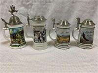 4 pcs. Collector Beer Steins