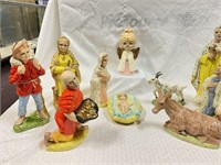 Hand Painted Porcelain Nativity Set