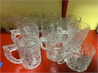 Vintage Character Glass Mugs