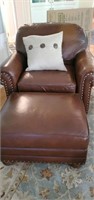 Smith Brothers chair & ottoman