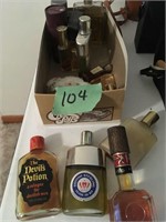 old after shave bottles