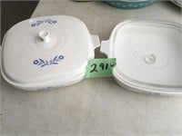 retro corning ware dishes, w/lids