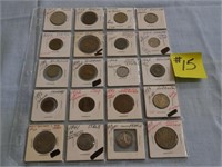 (20) Foreign Coins (Brazil, Belgium, Germany,