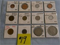 (12) Foreign Coins (Austria, Peru, Mexico,