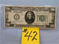 1928 Ser. $20 Federal Reserve Note - Green Seal