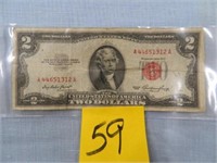 1953 Ser. $2 U.S. Note - Red Seal