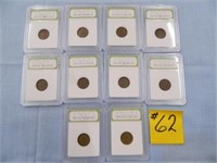 (10) 1923, (6) 25, (3) 26 Wheat Cents