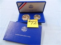 1986 U.S. Liberty Set (Silver Dollar - Clad Half)