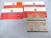 (4) 1987 U.S. Mint Sets