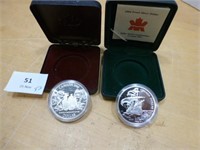 Silver Dollar Coins - 2004 / 1989