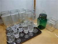 Glass Lot - Glasses / Canisters