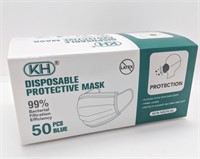 KH Disposable Protective Mask (50PCS Blue)