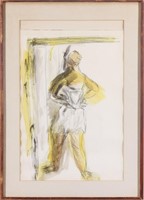 Walter Gutman Watercolor & Pencil Drawing on Paper