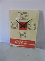 Battery Operated Plastic Coke Clock 14"x19