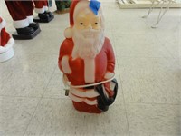 Plastic Lighted Santa (13" tall)