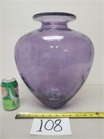Large Purple Glass Vase (No Ship)