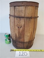Antique Wood Barrel (No Ship)