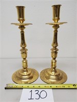 2 Carolina Brass Candlestick Holders