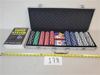 Poker Chip Set and Book