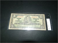1937 Canadian One Dollar Bill