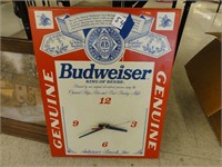 Budweiser Clock (15" x 19")