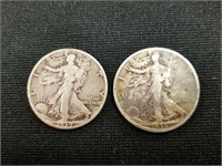 1932 & 1935 Silver Liberty Half Dollars