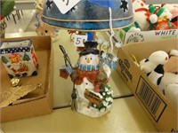 Snowman Tea Light Candle Holder (11" tall)